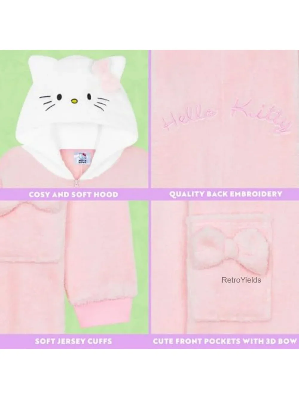One Piece Fleece Pajamas Jumpsuit with Hood for Girls Teens
